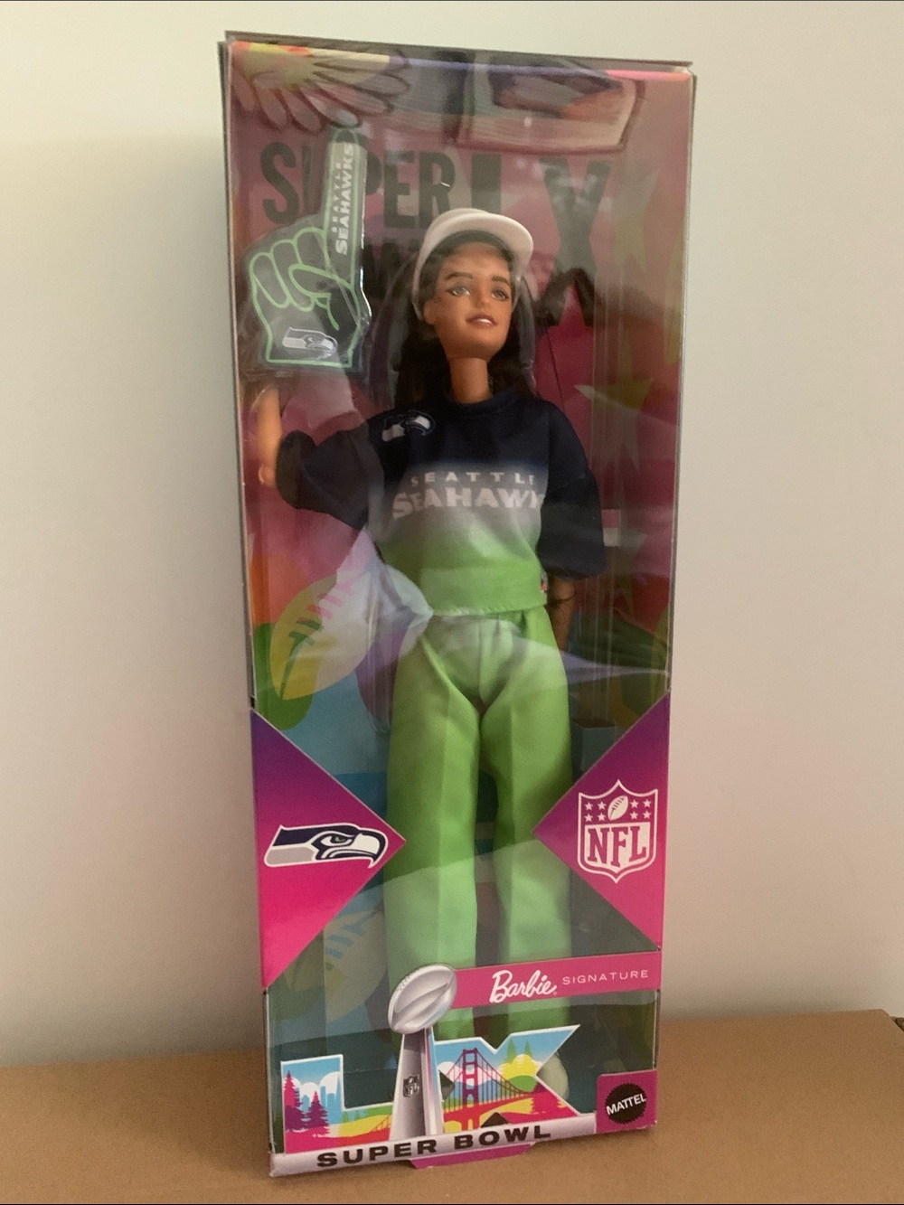 Super Bowl LX Celebration Seattle Seahawks Barbie